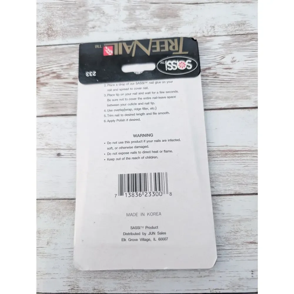 Sossi Tree Nail Round 20 Tips in 10 Different Sizes - New (Packaged Damage)